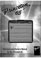 Fender Princeton-65 - Owners Manual 